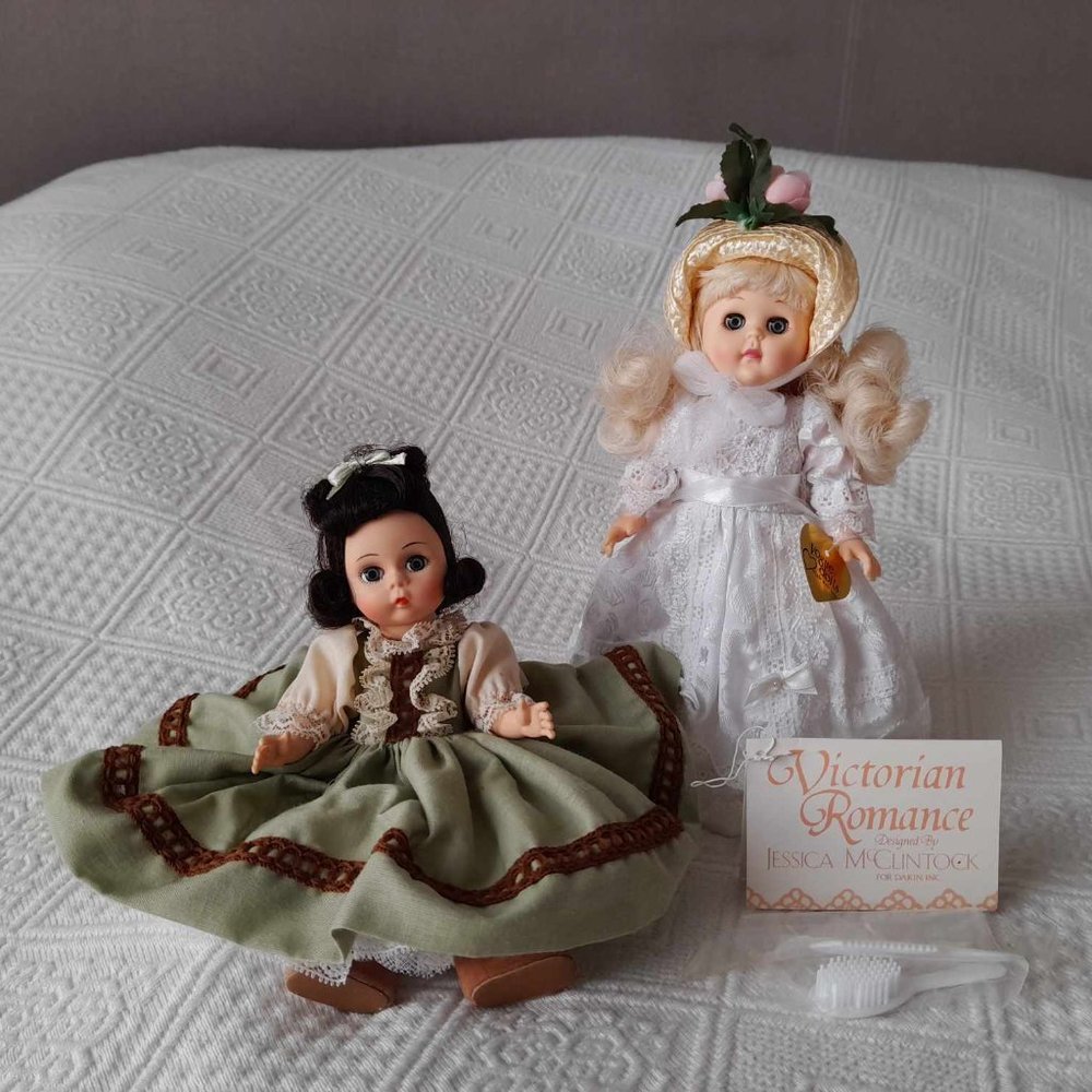 TWO Vintage Madame Alexander and Vogue Dolls 8in